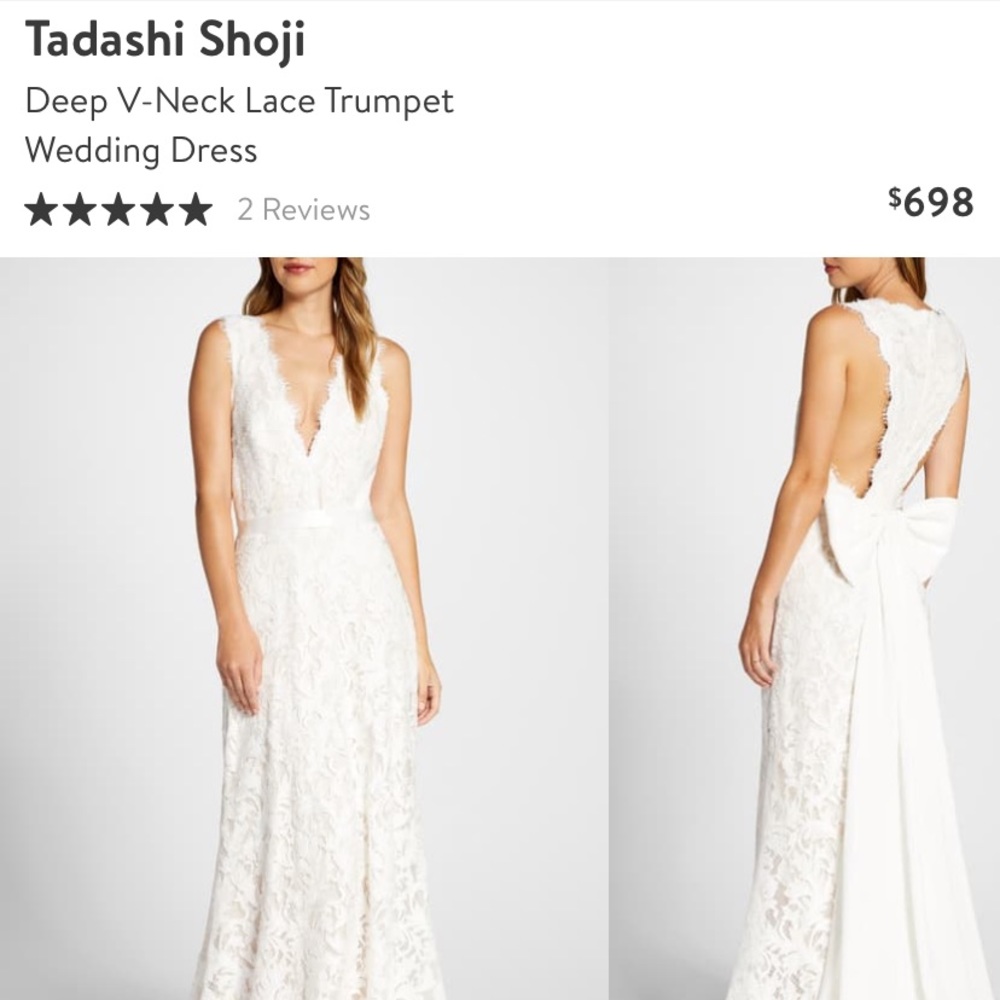 Tadashi Shoji wedding gown